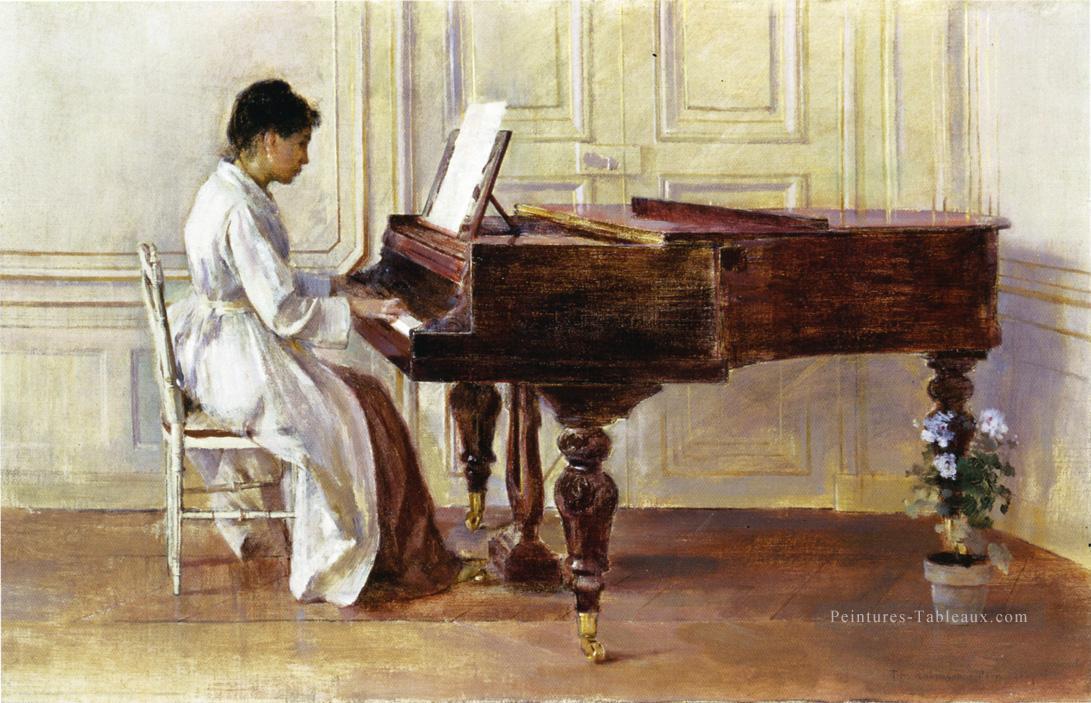 Au Piano Théodore Robinson Peintures à l'huile